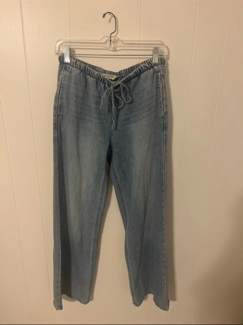 Vanilla Star Light Blue Relaxed Drawstring Jeans